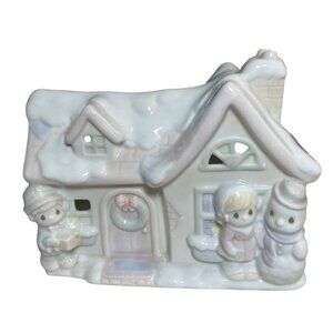 Precious Moments 1994 Ceramic Holiday Night Light Sugar Town House